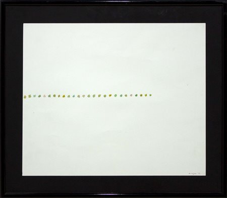 Mario Nigro, Senza titolo, 1986, tecnica mista su carta, cm 35x50