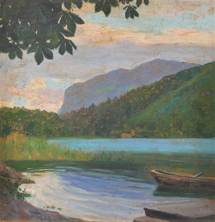 Max Sparer (Söll, Tramin/Termeno 1886 - Bozen/Bolzano 1968) Lago di...