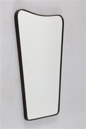 FONTANA LUIGI Specchio con profilo in ottone, per Fontana Arte, anni 50. . Cm...