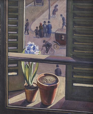 MARIO TOZZI (1895-1979) Finestra a Saint Germain - Des - Pr&eacute;s, 1927...