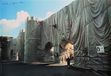 CHRISTO' (n. 1935) & JEANNE-CLAUDE (1935 - 2009) The wall wrapped roman wall....