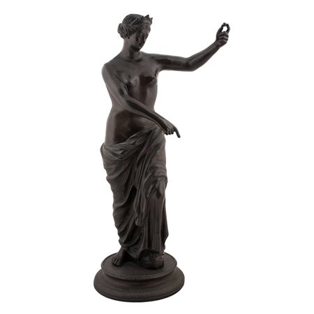 Anonimo Statuina bronzea raffigurante Afrodite del tipo "Afrodite di Capua"...