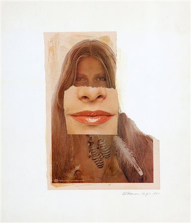 AL HANSEN 1927 - 1995 Senza titolo, 1974 Collage, cm. 41 x 34 Firmato e...