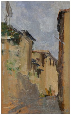 RUGGERO PANERAI Firenze 1862 – Parigi 1923 Senza titolo Olio su tavola 17,5 x...