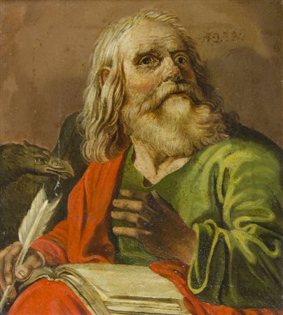 Maestro del XVIII secolo "San Giovanni" cm. 33x28 - olio su tela foderata