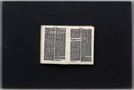 EMILIO ISGRO' (1937-) Natan sprach 1971china su libro tipografico in box di...