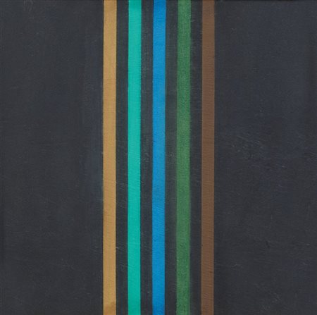 ELIO MARCHEGIANI (1929-) Grammature di colore 1975acrilico su lavagna cm...