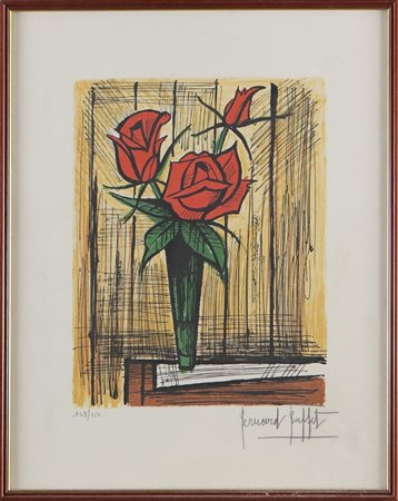 BUFFET BERNARD (1928 - 1999) Senza titolo. Litografia. Cm 39,00 x 50,00....