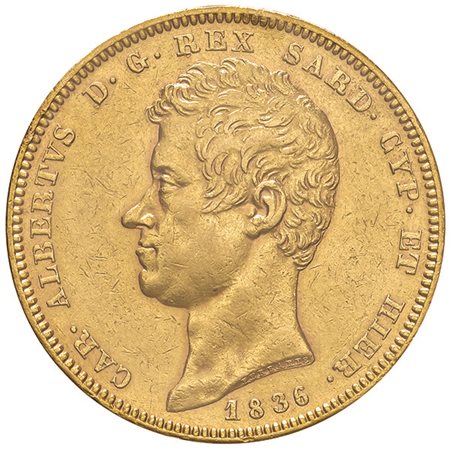 SAVOIA. Carlo Alberto (1831-1849). 100 lire 1836 Genova. Pagani 142 (coniati...