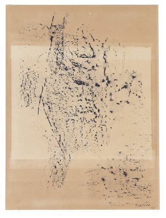 MARIO BIONDA (1913-1985) Senza Titolo, 1961 Pastelli su carta cm 44,5x33...