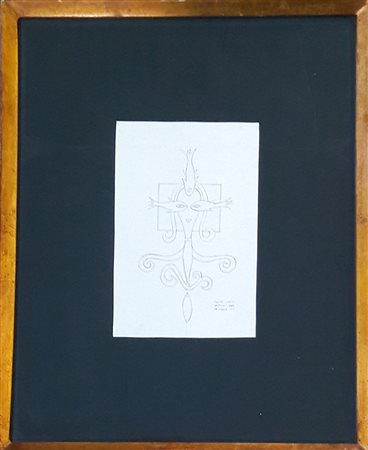 Raffaele Pontecorvo "Disegno per un monile" - 1971 -Matita su carta - cm 28x18