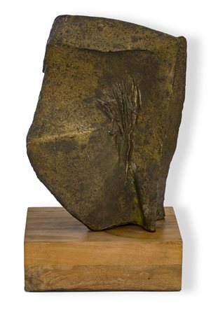 CARLO RAMOUS (1926-2003)Senza Titolo, '60Scultura in bronzo poggiante su base...
