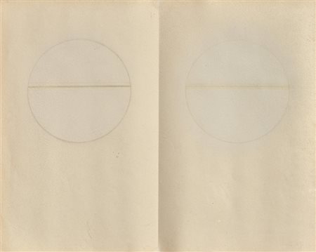 Carlo Cego Senza titolo, 1976;Matita e pastello su carta, 25,5 x 31 cm Firma...