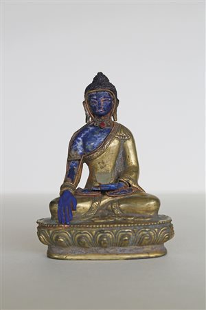 - Buddha Shakyamuni, Nepal, Mitte 20. Jh.;Feuervergoldete Bronze,...