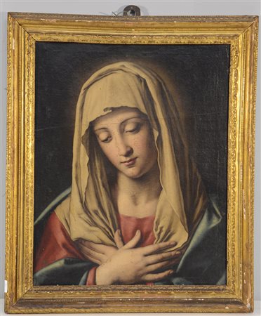 Copia da Sassoferrato "Madonna orante" olio su tela (cm 48,5x39) In cornice...