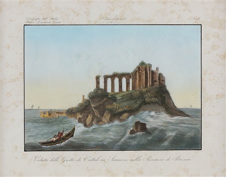 ORLANDINI ZUCCAGNI OTTAVIO (1784 - 1872) Veduta delle Grotte di Catullo in...