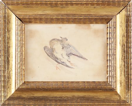 LEVY MOSES (1885 - 1968) Uccello. Acquerello su carta. Cm 34,00 x 25,00....