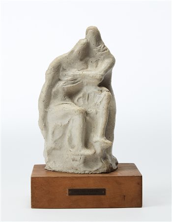 Arturo Martini (Treviso 1889 - Milano 1947) "Pietà" scultura in gres ceramico...