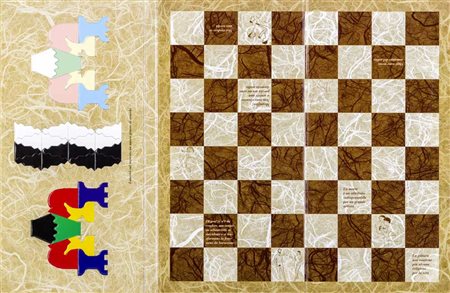 MARCEL DUCHAMP (1887 - 1968) Duchamp, scacchiera con scacchi 1994 Libro edito...