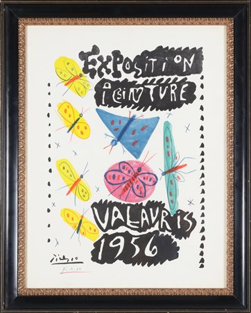PICASSO PABLO (1881 - 1973) Explosition painture - Vallauris. 1956. Matite...