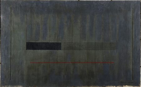 LAZZARI BICE (1900 - 1981) Senza titolo. 1976. Acrilico su tela. Cm 77,50 x...