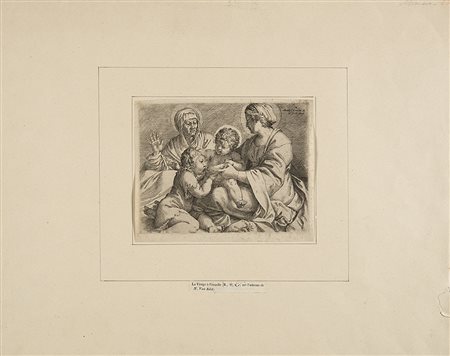 Annibale Carracci (Bologna 1560 - Roma 1609 "Madonna della scodella"...