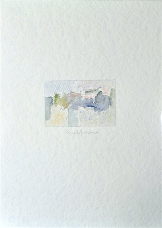 RICCARDO GUARNERI, Senza titolo, (1985), Acquarello su cartoncino, cm. 35×25,...