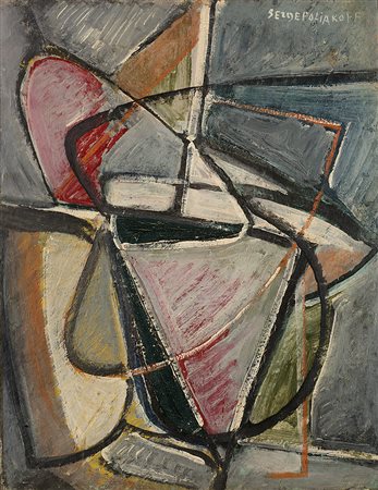 Serge Poliakoff (Mosca 1906 - Parigi 1969)"Composition abstraite" 1947-48olio...