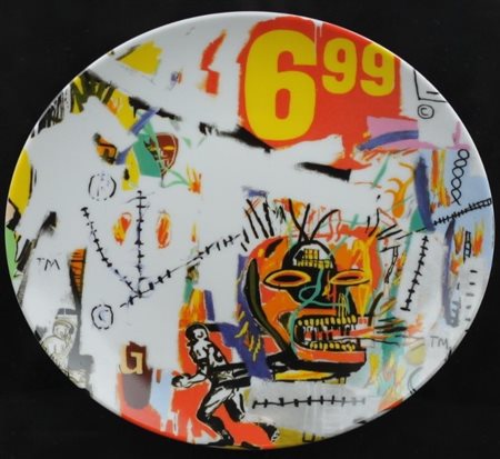 Jean-Michel Basquiat (New York 1960 - New York 1988) Warhol-Bas 1982 Diametro...