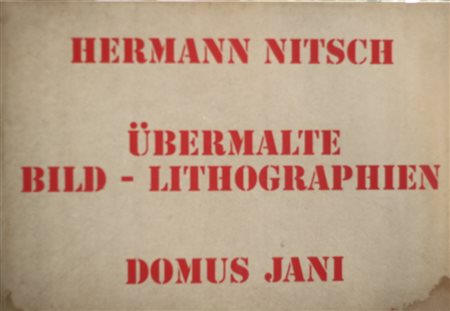 Hermann Nitsch (Vienna 1938) Ubermalte Bild 1971 Dim. 75X105 Numero 10...