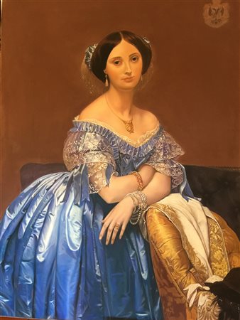 ENZA PALESATI Principessa di Broglie Pastello cm 100x70