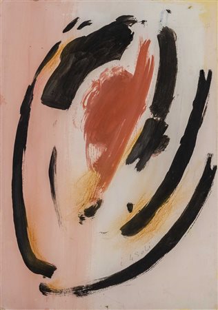 ADRIANO PARISOT (1912 - 2004) Verso il sole 1954 Tempera su cartoncino 50 x...