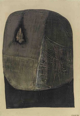 ALVARO MONNINI (1922 - 1987) Senza titolo 1964 Olio su tela 100 x 70 cm...