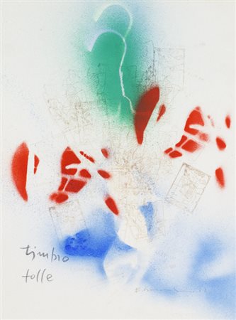 EDOARDO FRANCESCHINI (1928-2006)Timbro Folle, 1993Tecnica mista su cartacm...