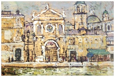GIUSEPPE CAVALLINI Livorno 1916 – Livorno 2000 Chiesa alle zattere (Venezia)...