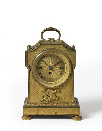 ANONIMO (MARESCIALLA)Orologio da viaggio in bronzo doratoEpoca inizio secolo...