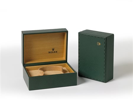 ROLEXLotto composto da due scatole per orologi-ENROLEX Two watch boxes