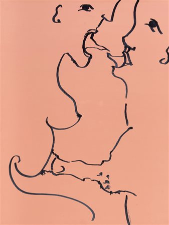 CAROL RAMA (1918 - 2015) Senza titolo 1980 Pennarello su cartoncino 61 x 45,...