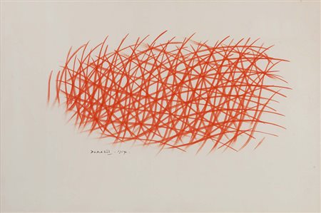 PIERO DORAZIO (1927 - 2005) Senza titolo 1964 Gouache su cartone 51 x 76 cm...