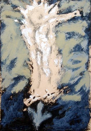 Gianni Dessì 1955, Roma (Rm) - [Italia] senza titolo olio su carta 31x22 cm...