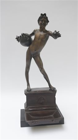Dall'opera di Vincenzo Gemito, "L'acquaio" scultura in bronzo (h cm 54)...