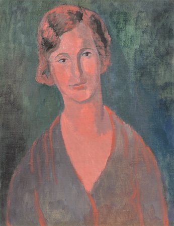 Carlo Levi Figura femminile olio su tela del 1938 50x60 autentica Fondazione...