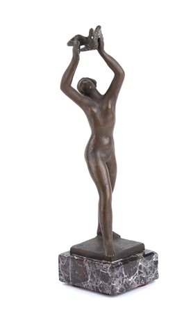 ERCOLE DREI Bozzetto per la “Primavera” Scultura in bronzo, h. 24 cm (h. 27...