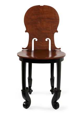 Fernandez Arman (1928-2005), Cello chair, 2004 legno, cm 87x36x41 es. 13/50C...