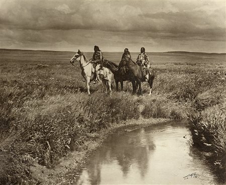 Edward Sheriff Curtis (Whitewater 1868 - Los Angeles 1952)Three chiefs...