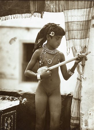 Lenhert & Landrock Young nude woman 1910 ca.Due stampe fotografiche vintage...