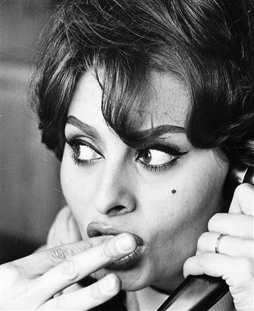 Publifoto Sophia Loren 1960 ca.Stampa fotografica vintage alla gelatina sali...