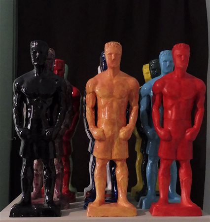 GIANANTONIO CRISTALLI Fieri in technicolor 3 statuette della collezione di 12...