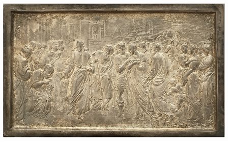 Francesco Putinati (1775 - 1848)"Scena dalla vita di Cristo" 1827 placca in...