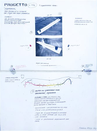 Fabrizio Plessi, Senza titolo, 1974 Collage e tecnica mista su cartoncino,...